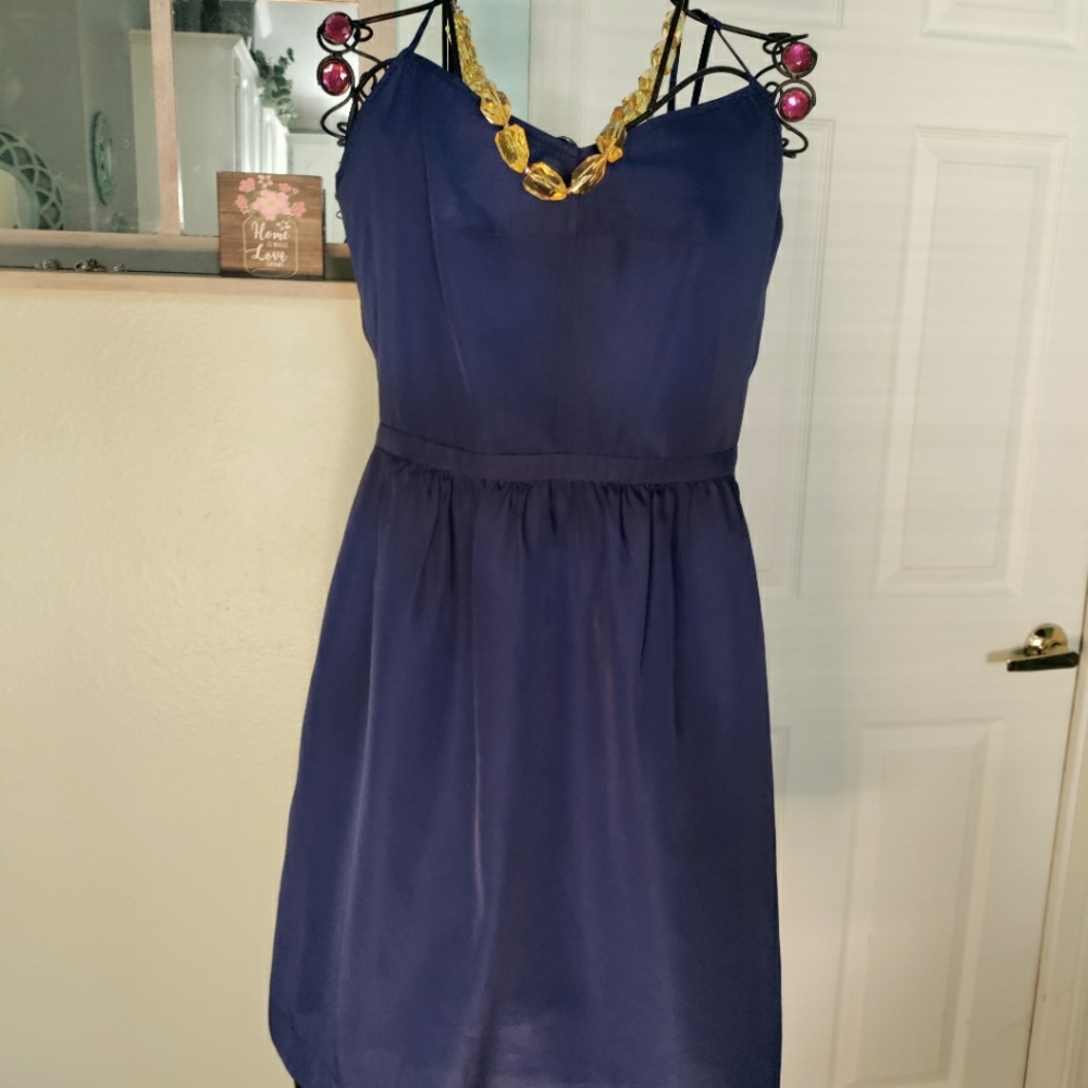 Women's blue party or graduation dress